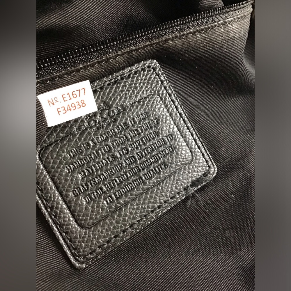 Coach Rowan File Bag Signature Shoulderbag Crossbody Black/Brown - Picture 13 of 16